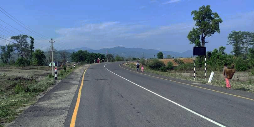 प्रदेश १ मा निर्माणाधीन राष्ट्रिय राजमार्गको काम कति 