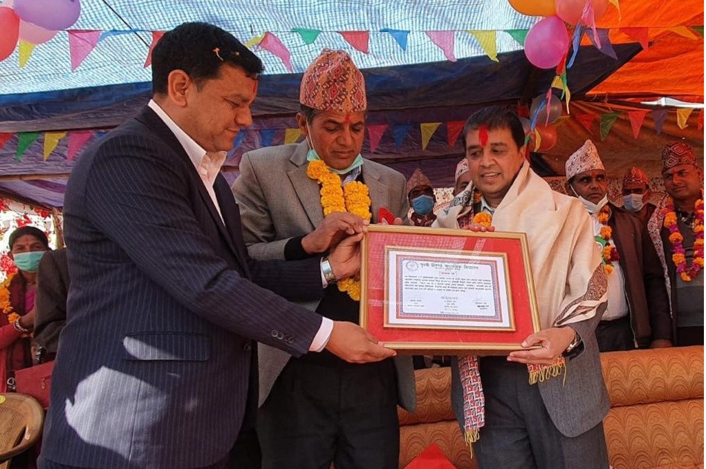 महासंघ वरिष्ठ उपाध्यक्ष ढकाल सम्मानित