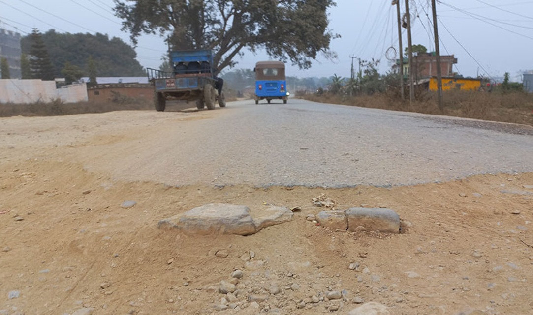 डेढ किलोमिटरमै सीमित तुलसीपुरको चक्रपथ