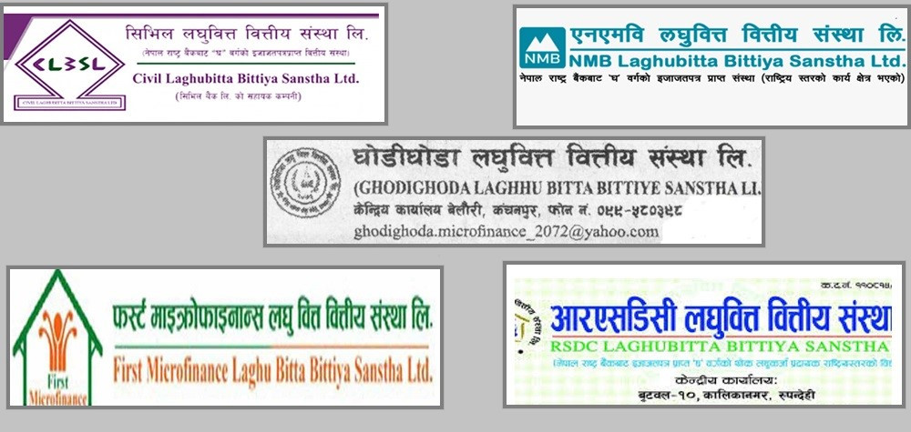 नेप्सेमा सूचीकृत माइक्रो फाइनान्समध्ये यी हुन् सबैभन्दा सस्तो सेयर मूल्य भएका पाँच ठूला कम्पनी 