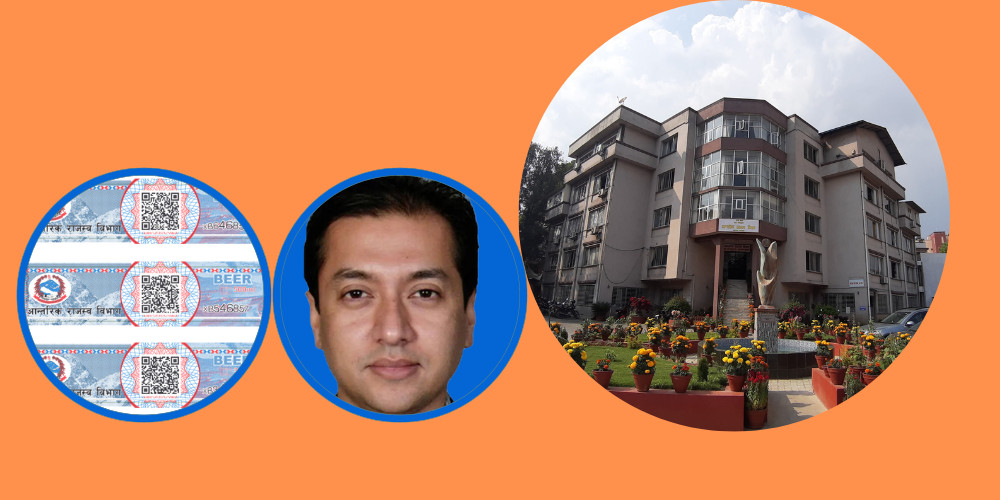 सुरक्षण मुद्रण केन्द्रमा पाँचगुणा महँगोमा स्टिकर छपाइले आन्तरिक राजस्व विभागमा तरंग