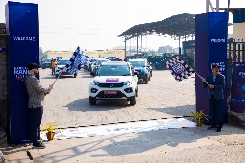 बुटवल-भैरहवामा नेक्सन ईभी रेन्ज टेस्ट : काठमाडौंको ३४७ किमि रेन्जलाई पनि उछिन्यो