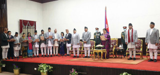 नवनियुक्त मन्त्रीहरूले लिए शपथ, यस्तो बन्यो मन्त्रिपरिषद्