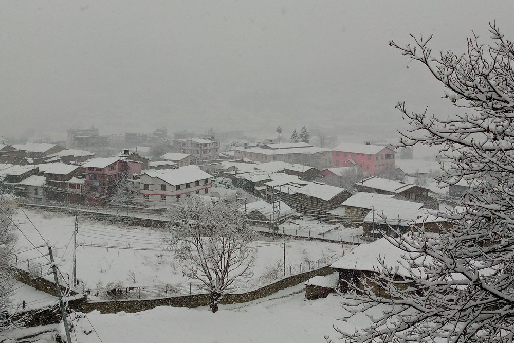 जुम्लामा वर्षा र हिमपात, किसानलाई राहत