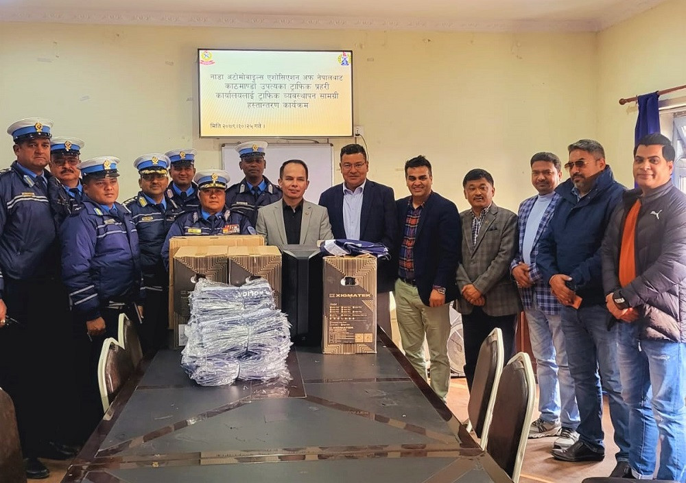 नाडाबाट काठमाडौं उपत्यका ट्राफिक प्रहरीलाई सशक्तिकरणका लागि सहयोग 