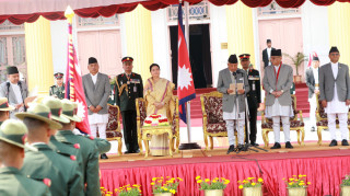 नवनिर्वाचित राष्ट्रपति रामचन्द्र पौडेलले लिए शपथ