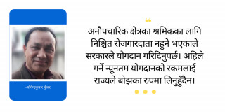 अनौपचारिक क्षेत्रका श्रमिकलाई सामाजिक सुरक्षा कोषमा आकर्षित गर्न सरकारी योगदान चाहिन्छ 