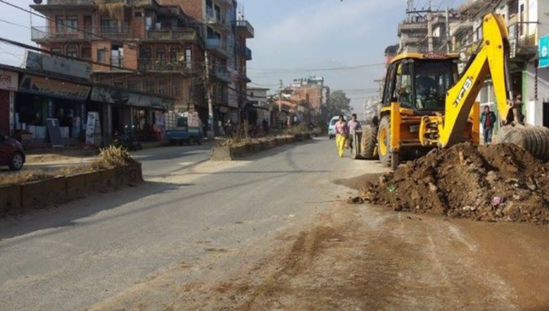 इमाडोल-लामाटार सडक विस्तार अन्तिम चरणमा