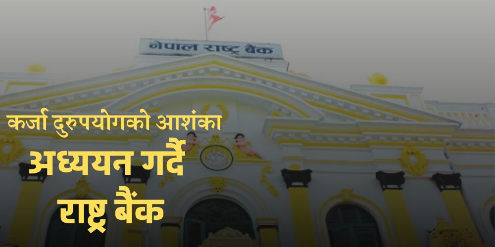 निजी क्षेत्रमा गएको कर्जा दुरुपयोगको आशंका बढेपछि राष्ट्र बैंकले थाल्यो अध्ययन