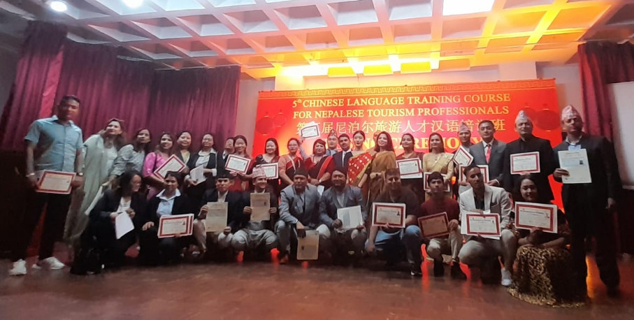 व्यवसायीका लागि चिनियाँ भाषा तालिमले पर्यटन प्रवर्द्धनमा सहयोग पुग्ने अपेक्षा