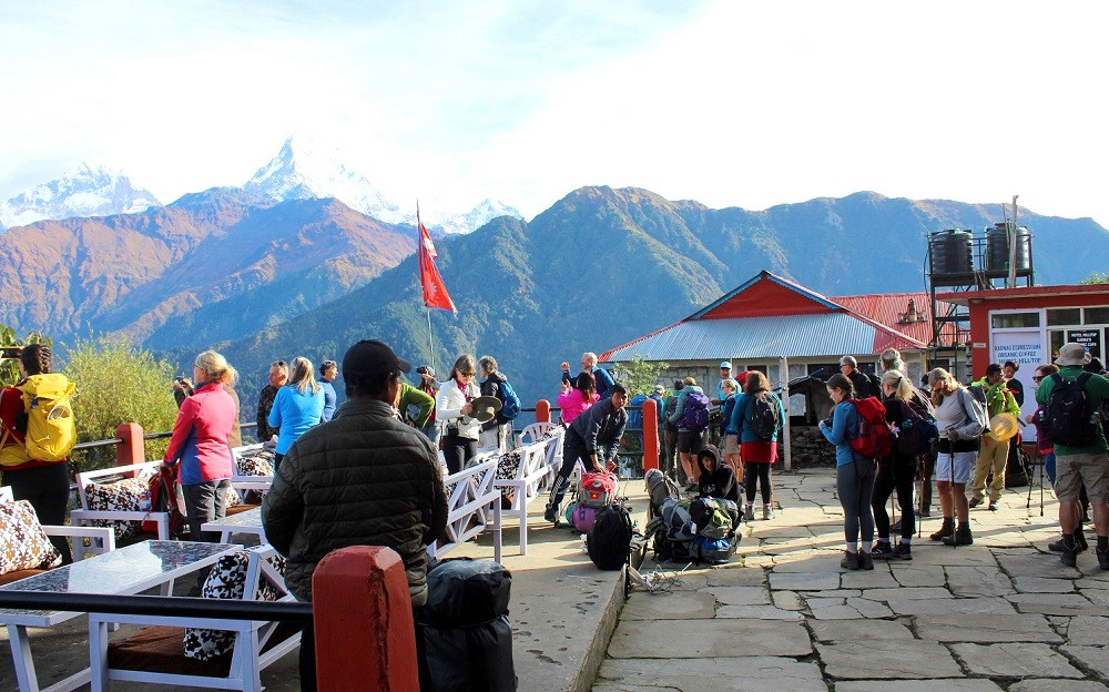 ६ महिनामा एक लाख एक हजार विदेशी पर्यटक अन्नपूर्णमा