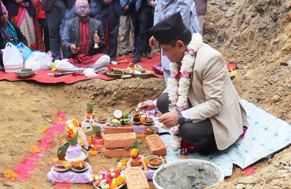 सेतीमा एक अर्ब सात करोड लागतमा ‘सिग्नेचर’ पुल बन्दै, पूर्वाधारमन्त्रीले गरे शिलान्यास
