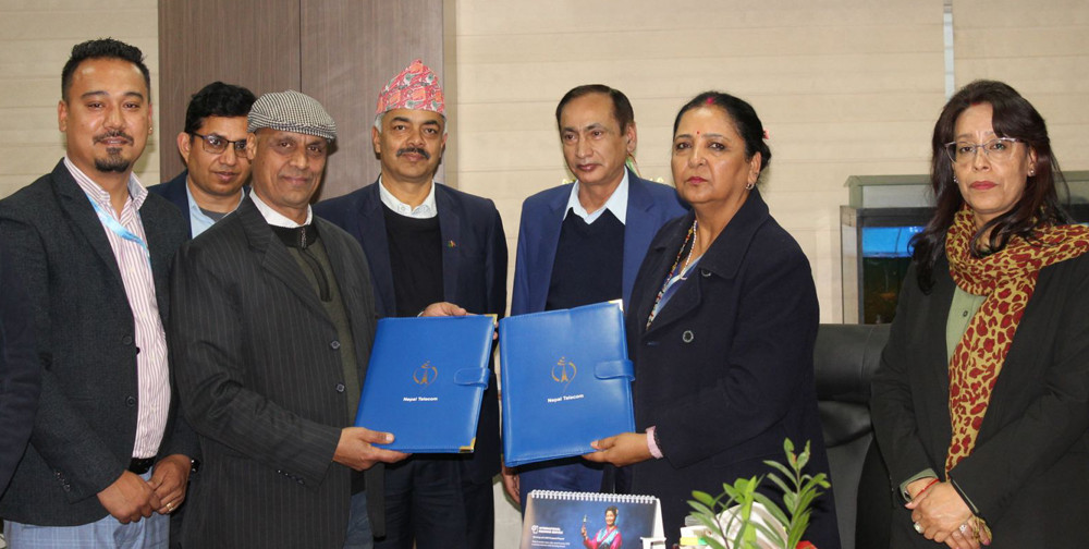 डिजिटल मार्केटिङ सेवाका लागि नेपाल टेलिकम र एनआईटीभी नेपालबीच सम्झौता