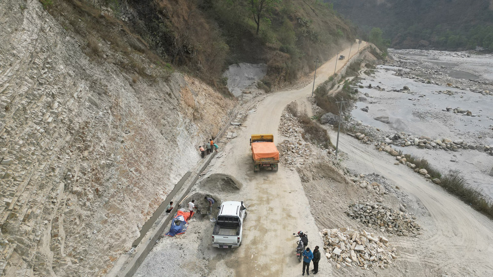 कालीगण्डकी कोरिडोर : १५ महिनापछि बेनी-मालढुंगाखण्डको निर्माणमा प्रगति