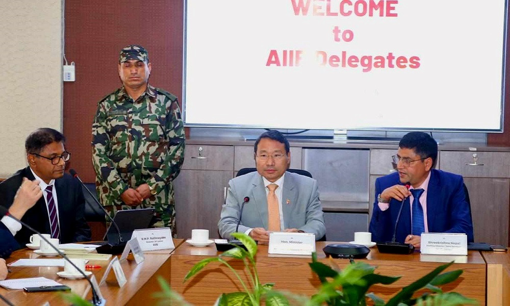 लगानी सम्मेलनमा सहभागिता जनाउने एआईआईबी प्रतिनिधिको प्रतिबद्धता, भने - नेपाल लगानीको प्राथमिकतामा छ