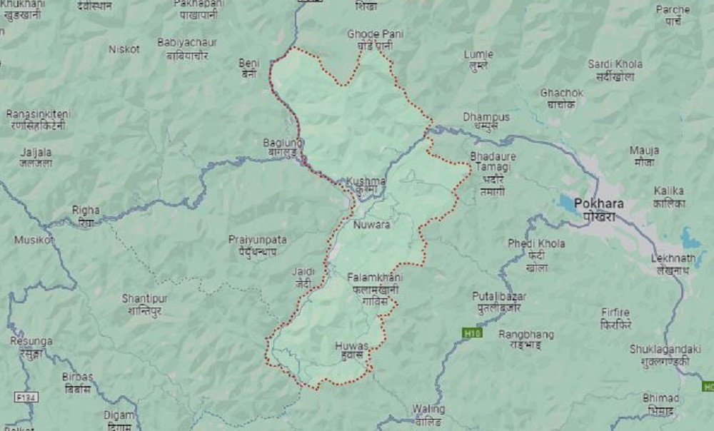 पर्वतमा चार करोडको लागतमा तटबन्ध निर्माण