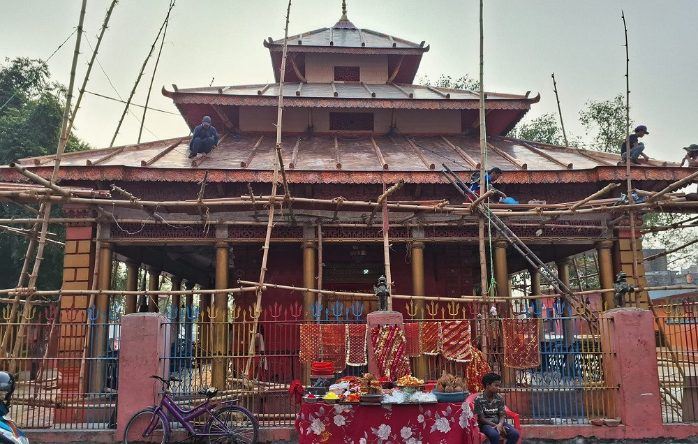 ७५ लाख खर्चिएर बागेश्वरी मन्दिरमा तामाको छाना