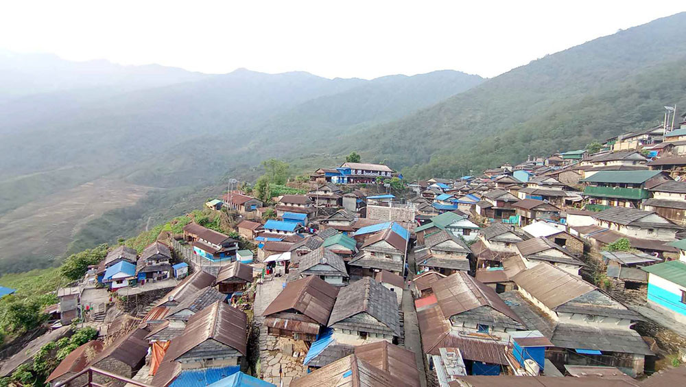 लमजुङको सुन्दर भुजुङ गाउँ