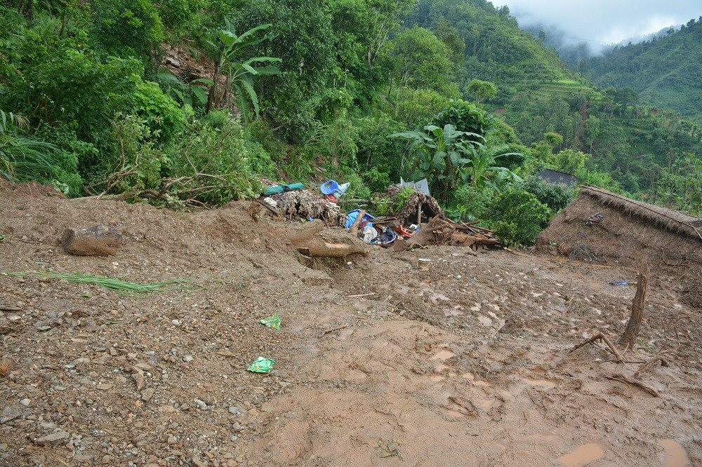 बागलुङमा बाढीका कारण एक अर्बभन्दा बढीको क्षति