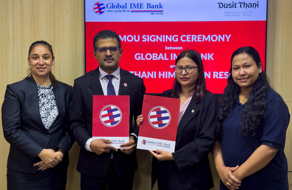ग्लोबल आईएमई बैंकका ग्राहकलाई दुषित थानी हिमालयन रिसोर्टमा १५ प्रतिशत छुट