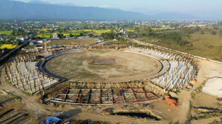 अन्तर्राष्ट्रिय क्रिकेट रंगशालाको काम २० प्रतिशत