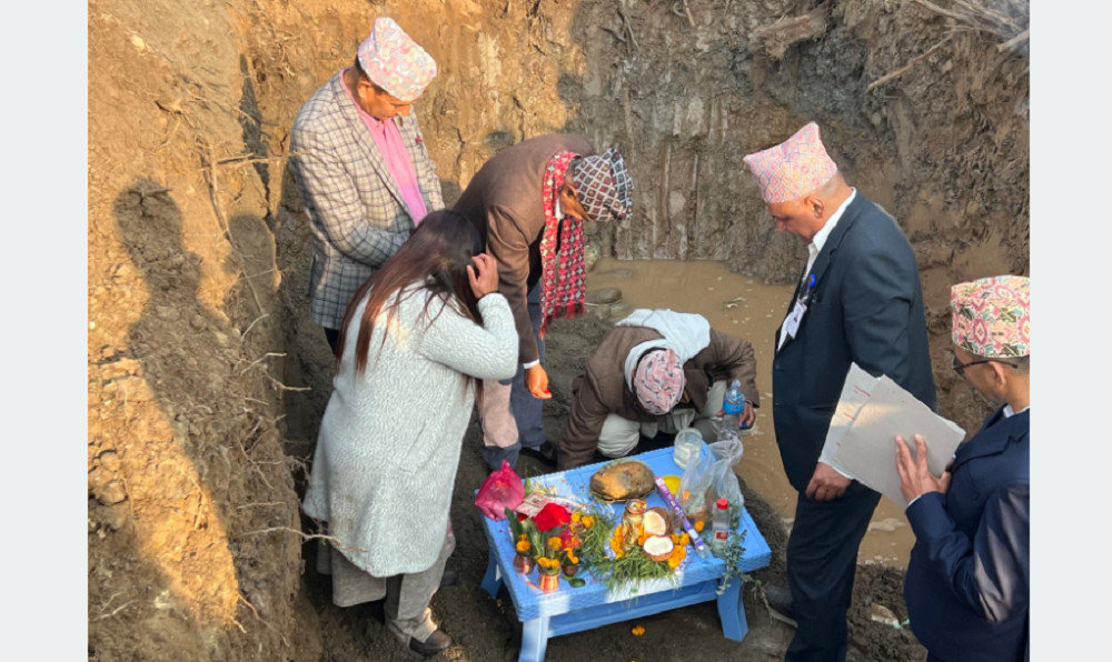 एक करोड १२ लाख लागतमा निर्माण सम्झौता भएको बुलबुले गुरुयोजनाको शिलान्यास