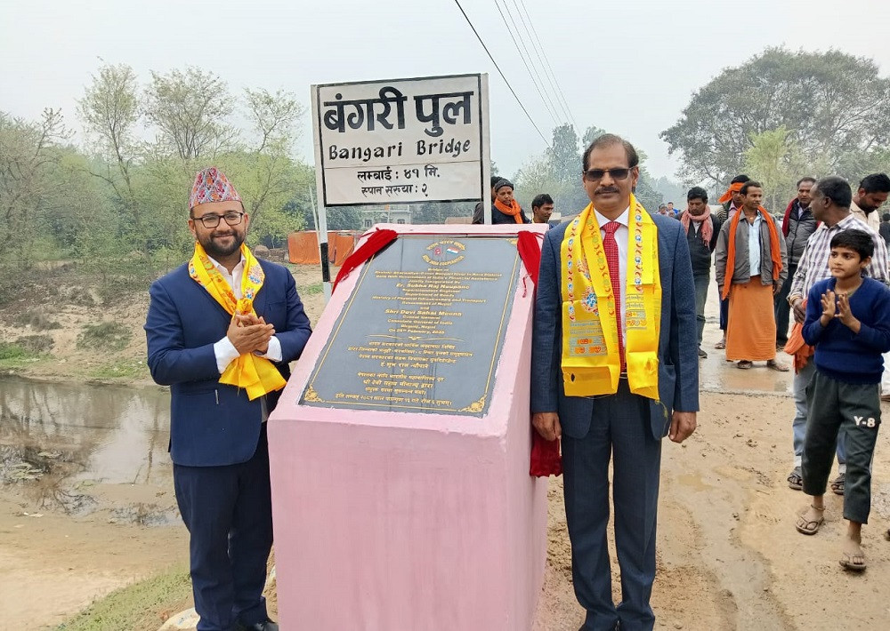 भारतको आर्थिक सहयोगमा निर्मित पक्की पुल सञ्चालनमा