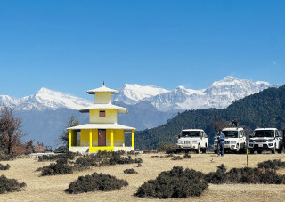 थामचौरबाट देखिएको धौलागिरि हिमशृङ्खला